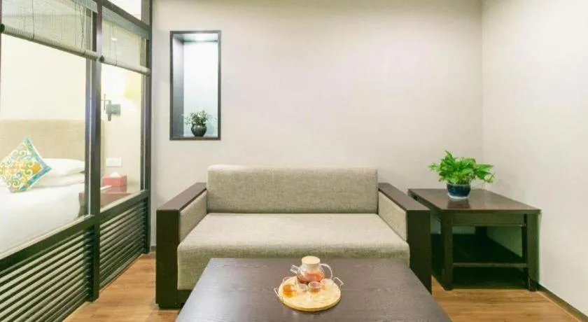 Bed in SSAW Boutique Hotel Shaoxing Ancient Town