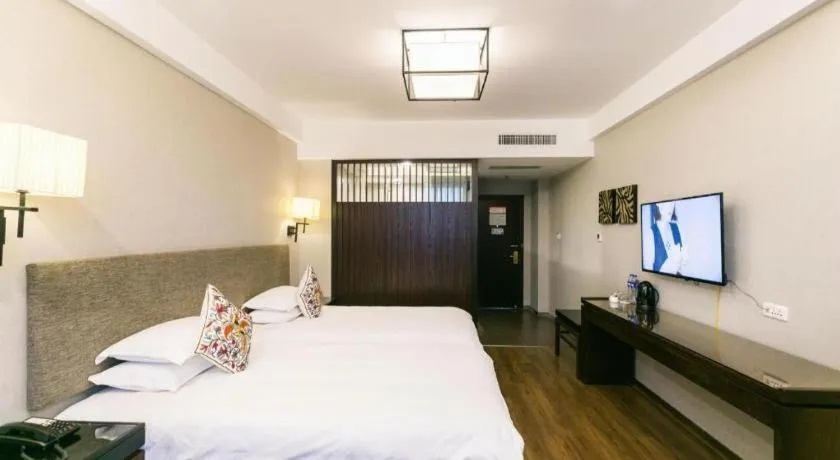 Bed in SSAW Boutique Hotel Shaoxing Ancient Town