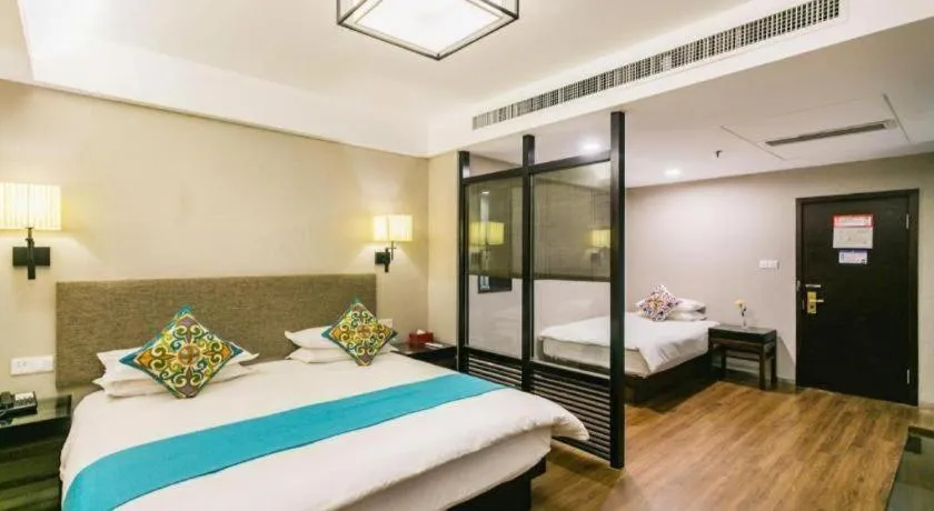 Bed in SSAW Boutique Hotel Shaoxing Ancient Town