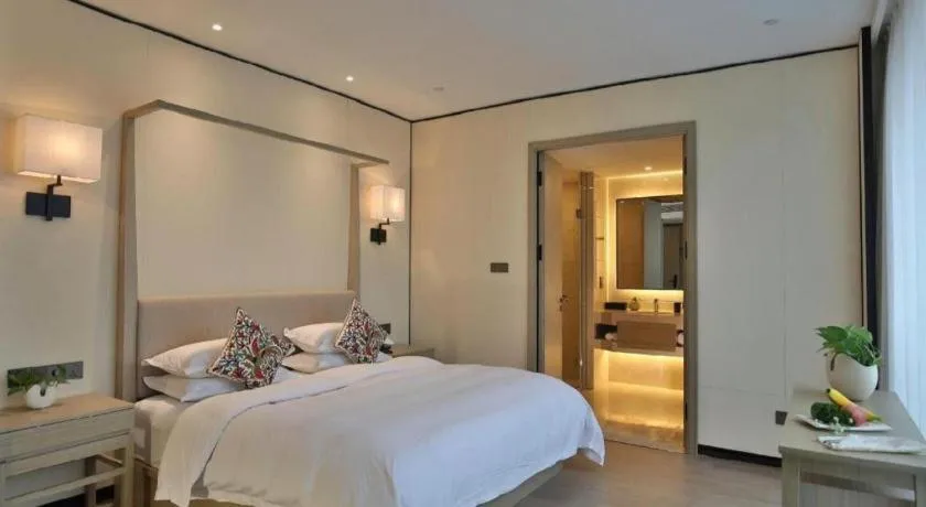 Bed in SSAW Boutique Hotel Shaoxing Ancient Town