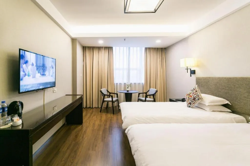 Bed in SSAW Boutique Hotel Shaoxing Ancient Town
