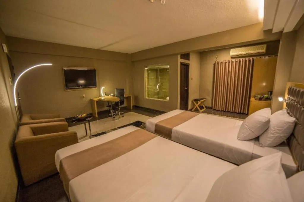 Bed in Hotel Castle Salam