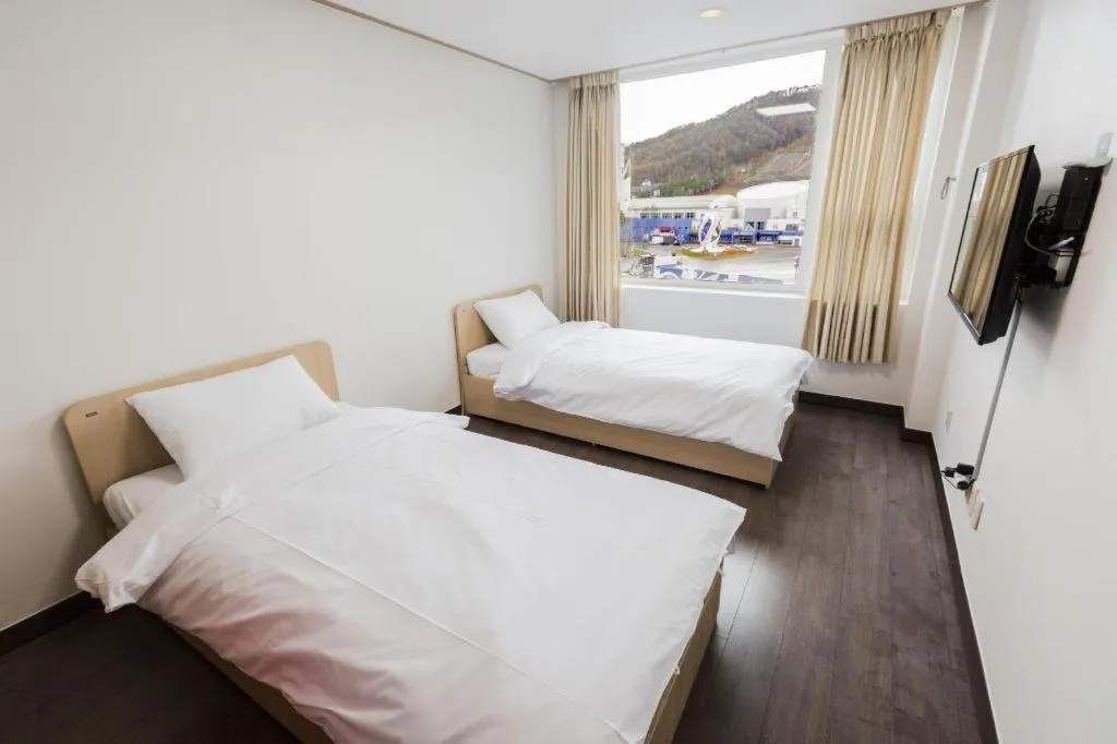 Bed in Pyeongchang the white view