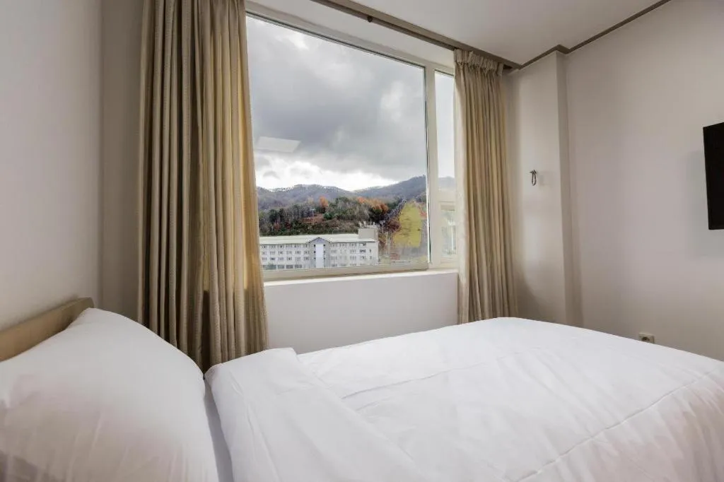 Bed in Pyeongchang the white view