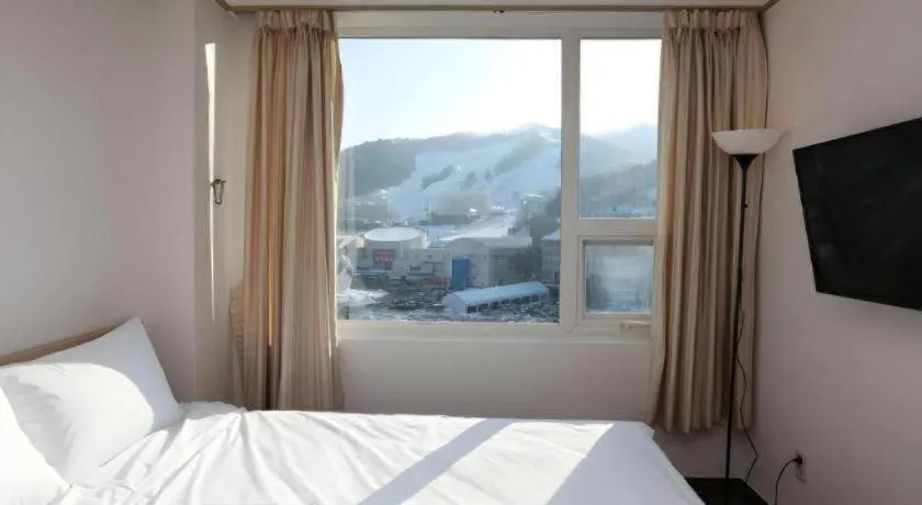 Bed in Pyeongchang the white view