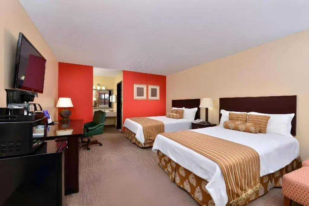 Bed in Americas Best Value Inn & Suites Victoria Bed in Americas Best Value Inn & Suites Victoria