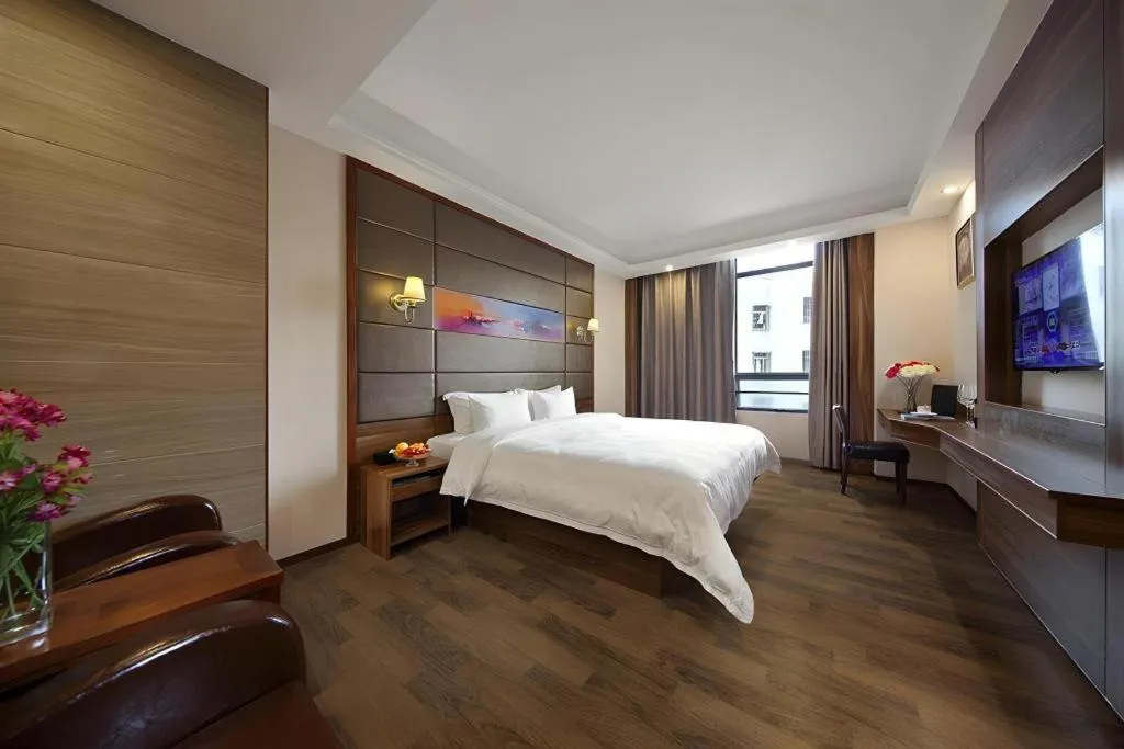 Bed in Hanyong Hotel Shenzhen International Exhibition Center