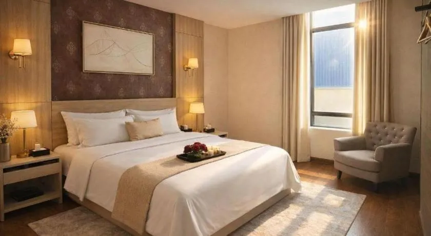 Bed in Hanyong Hotel Shenzhen International Exhibition Center