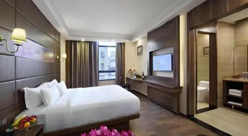 Bed in Hanyong Hotel Shenzhen International Exhibition Center Bed in Hanyong Hotel Shenzhen International Exhibition Center