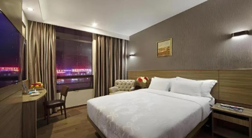 Bed in Hanyong Hotel Shenzhen International Exhibition Center