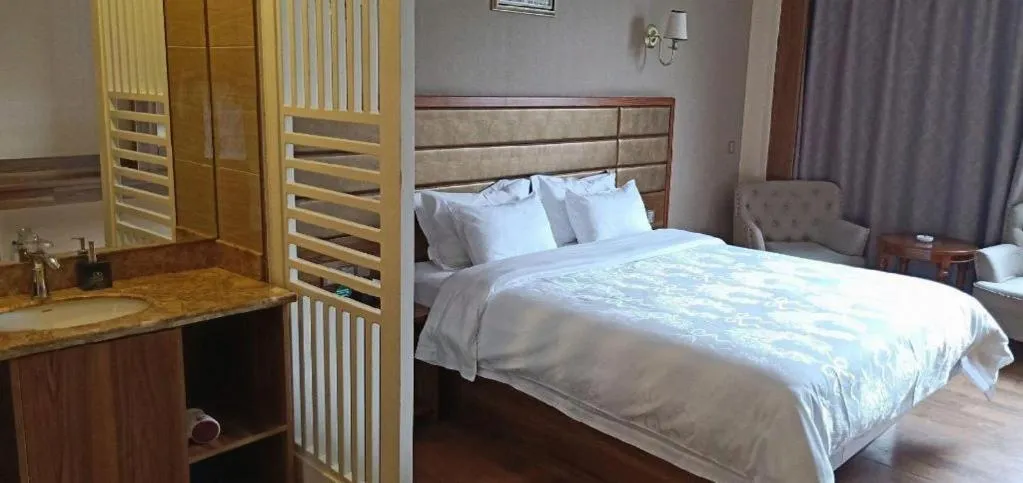 Bed in Hanyong Hotel Shenzhen International Exhibition Center