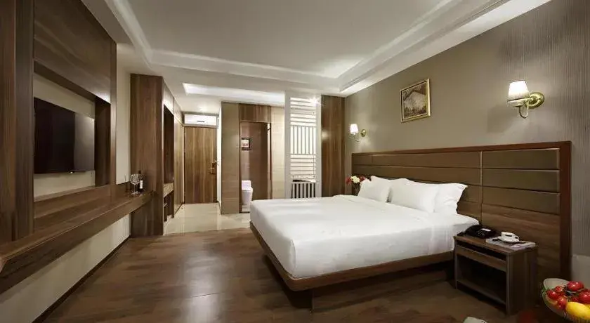 Bed in Hanyong Hotel Shenzhen International Exhibition Center Bed in Hanyong Hotel Shenzhen International Exhibition Center