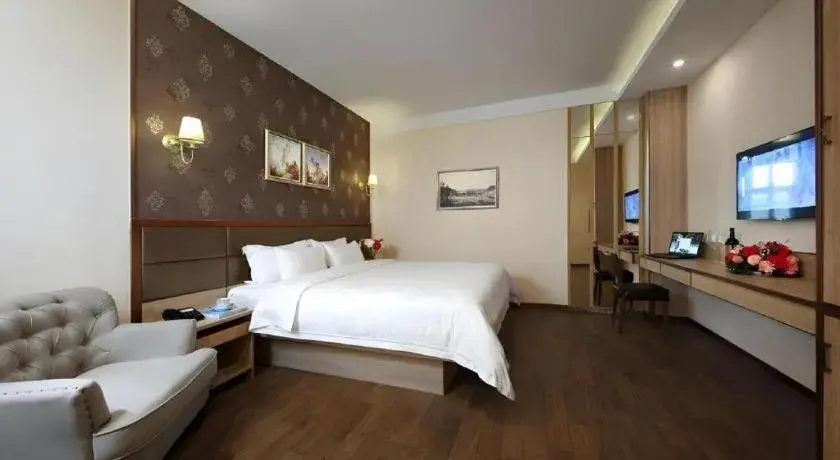 Bed in Hanyong Hotel Shenzhen International Exhibition Center Bed in Hanyong Hotel Shenzhen International Exhibition Center