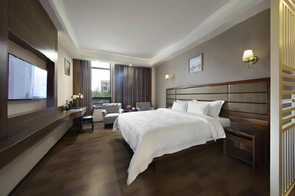 Bed in Hanyong Hotel Shenzhen International Exhibition Center