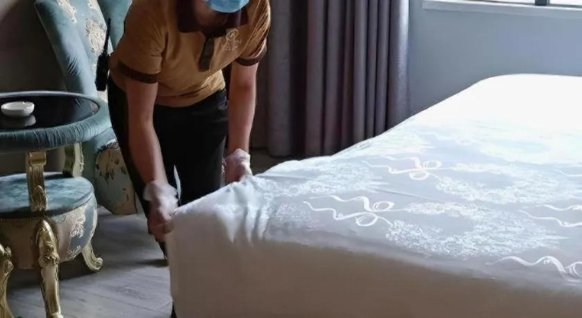 Bed in Hanyong Hotel Shenzhen International Exhibition Center