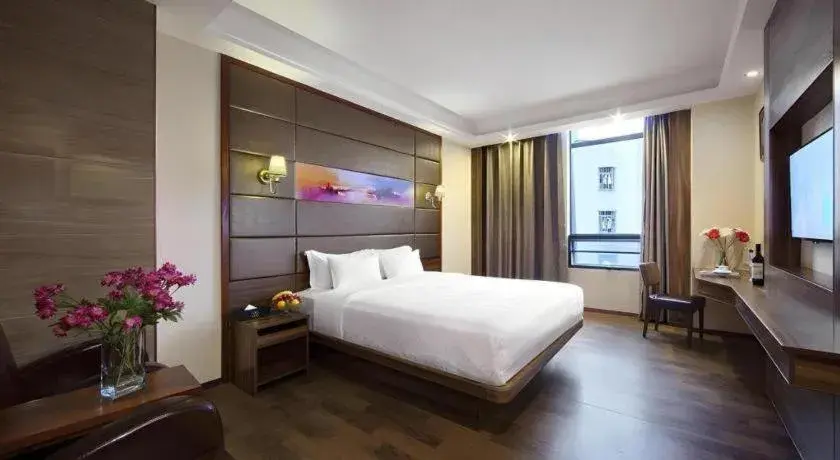 Bed in Hanyong Hotel Shenzhen International Exhibition Center Bed in Hanyong Hotel Shenzhen International Exhibition Center