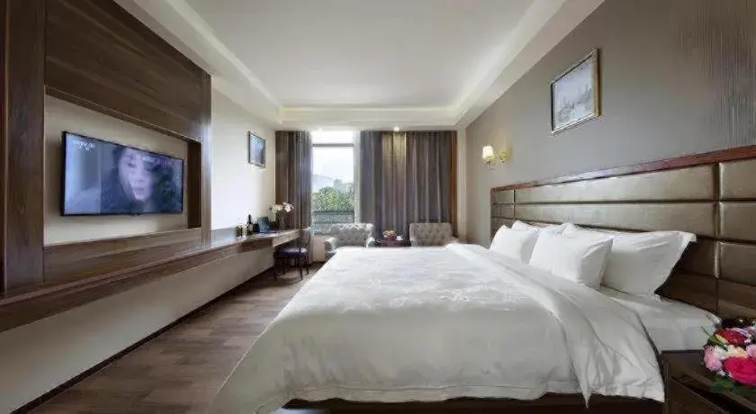 Bed in Hanyong Hotel Shenzhen International Exhibition Center Bed in Hanyong Hotel Shenzhen International Exhibition Center