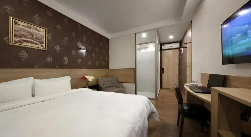 Bed in Hanyong Hotel Shenzhen International Exhibition Center Bed in Hanyong Hotel Shenzhen International Exhibition Center