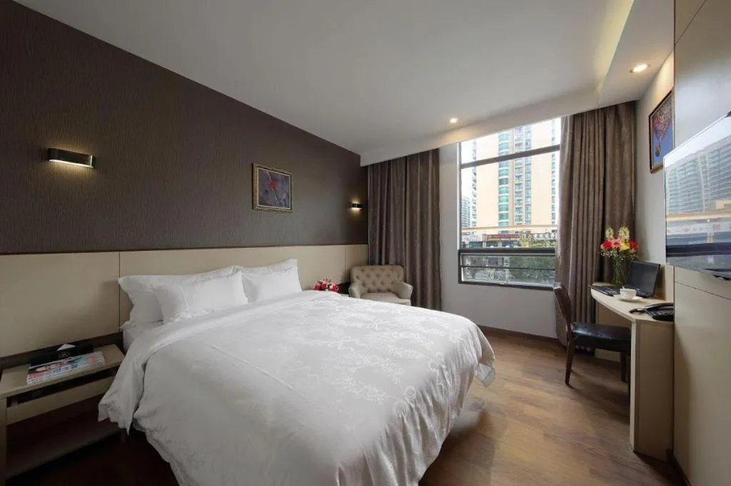 Bed in Hanyong Hotel Shenzhen International Exhibition Center