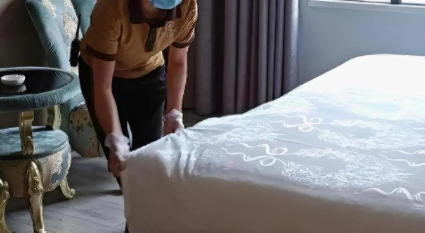 Bed in Hanyong Hotel Shenzhen International Exhibition Center