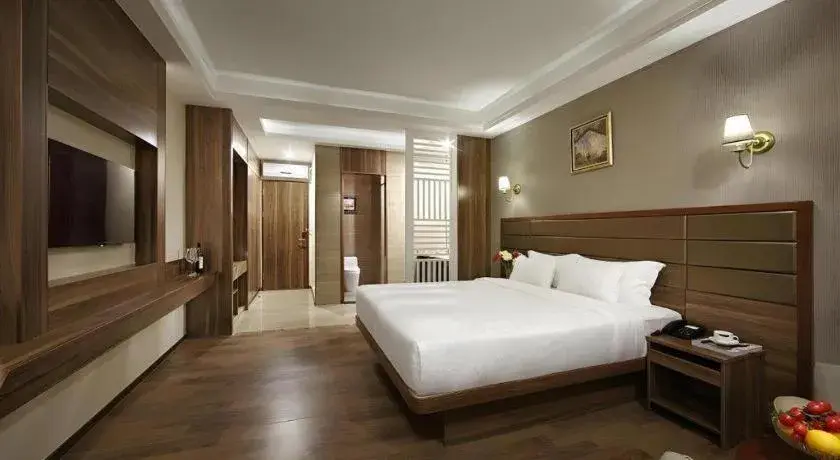 Bed in Hanyong Hotel Shenzhen International Exhibition Center Bed in Hanyong Hotel Shenzhen International Exhibition Center