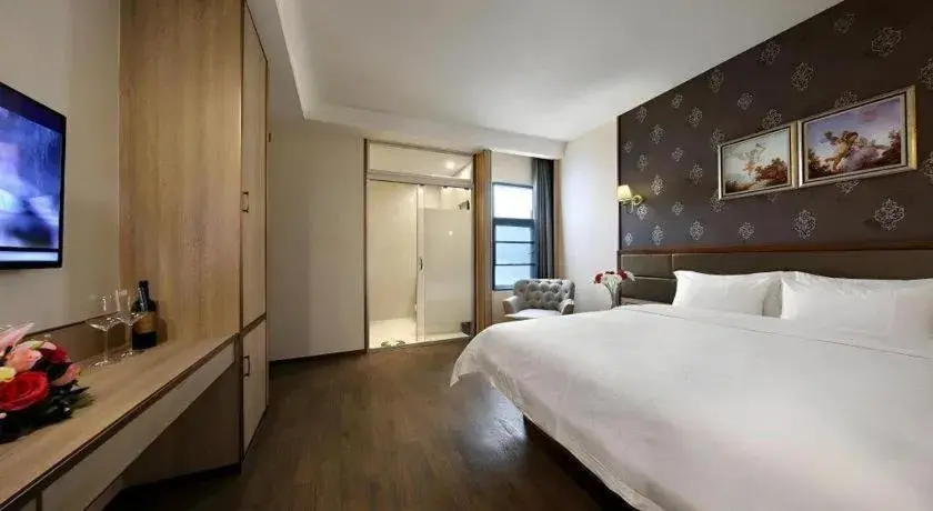 Bed in Hanyong Hotel Shenzhen International Exhibition Center Bed in Hanyong Hotel Shenzhen International Exhibition Center