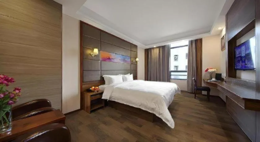 Bed in Hanyong Hotel Shenzhen International Exhibition Center