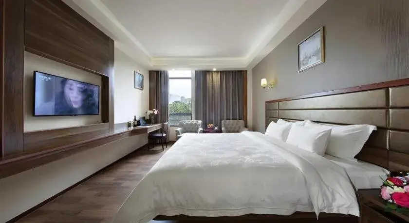 Bed in Hanyong Hotel Shenzhen International Exhibition Center Bed in Hanyong Hotel Shenzhen International Exhibition Center