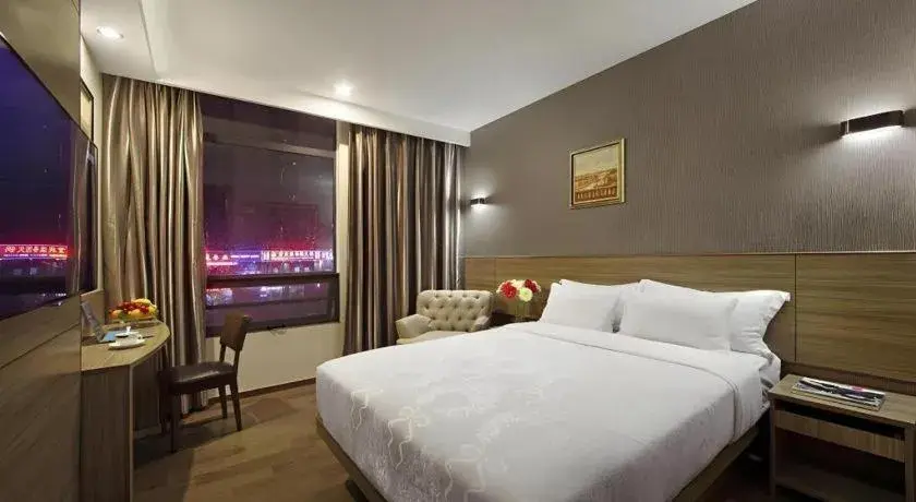 Bed in Hanyong Hotel Shenzhen International Exhibition Center Bed in Hanyong Hotel Shenzhen International Exhibition Center