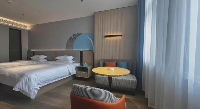 Bed in City Comfort Inn Hengyang Dayang Department Lianhu Plaza