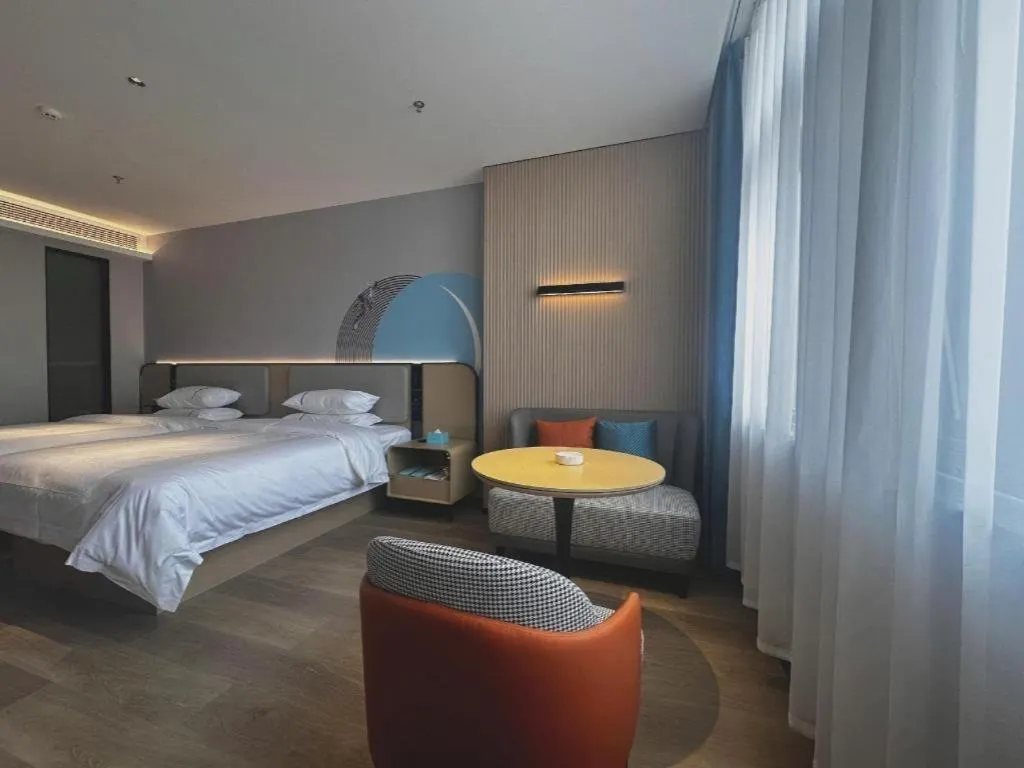 Bed in City Comfort Inn Hengyang Dayang Department Lianhu Plaza