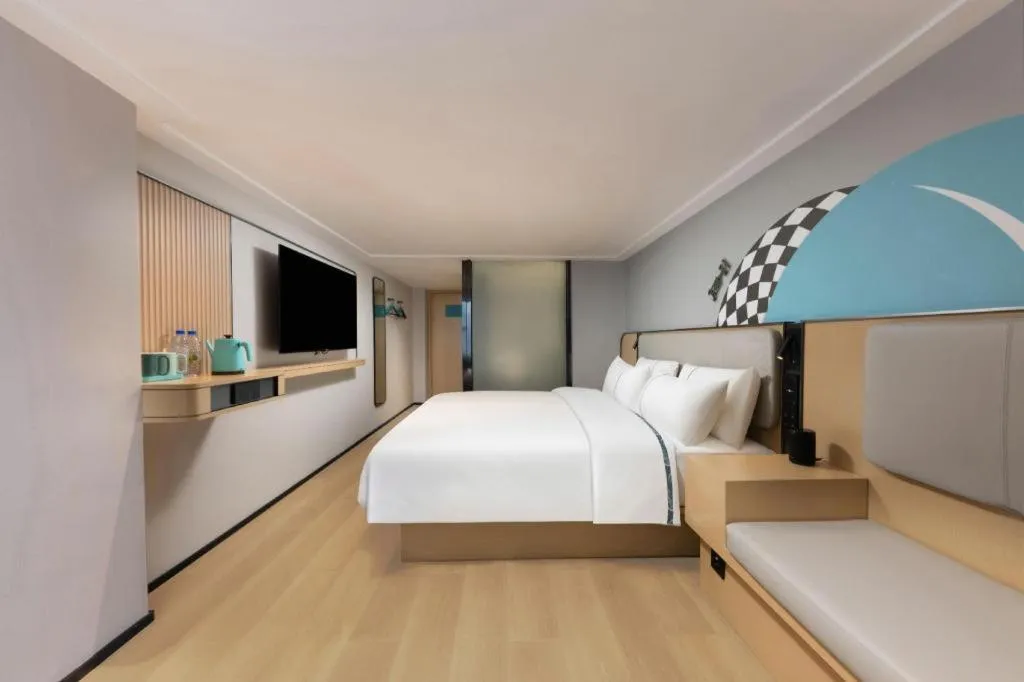 Bed in City Comfort Inn Hengyang Dayang Department Lianhu Plaza