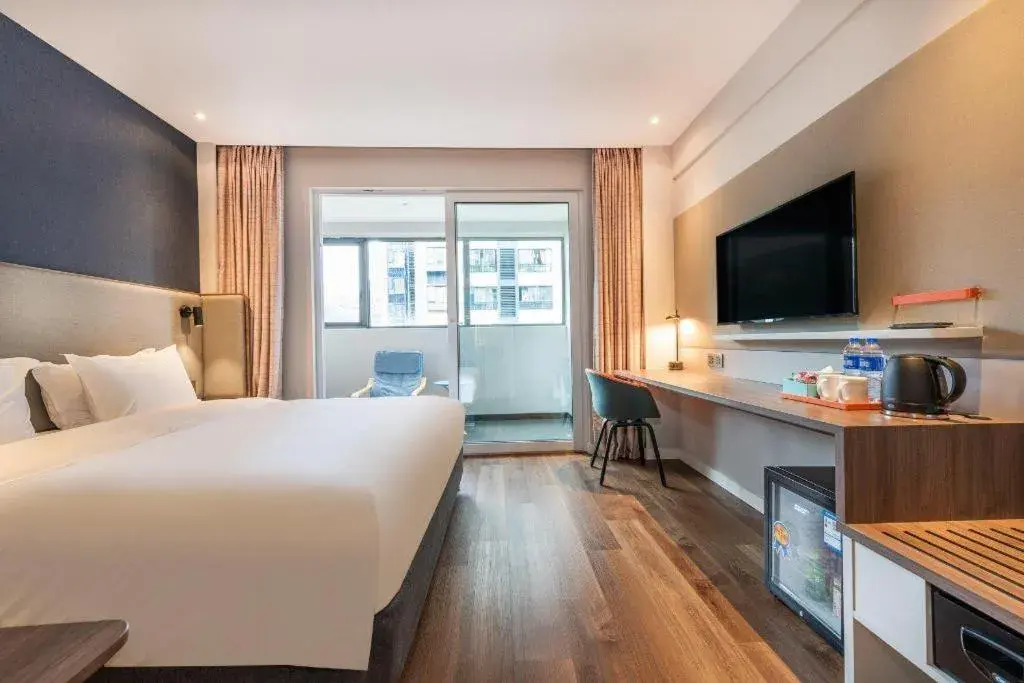 Bed in Holiday Inn Express Guiyang Century City Mall By IHG Bed in Holiday Inn Express Guiyang Century City Mall By IHG