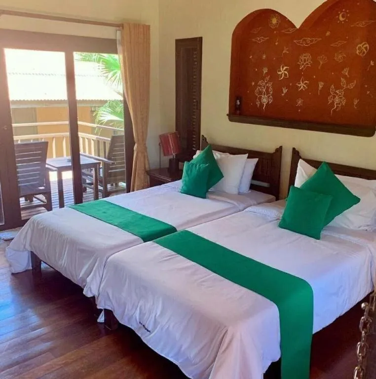 Bed in Pai Hotsprings Spa Resort
