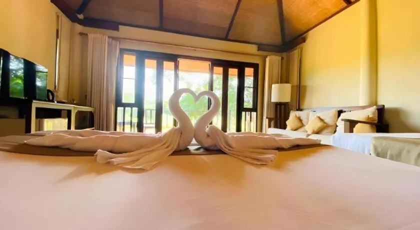 Bed in Pai Hotsprings Spa Resort