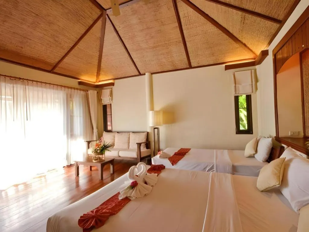 Bed in Pai Hotsprings Spa Resort