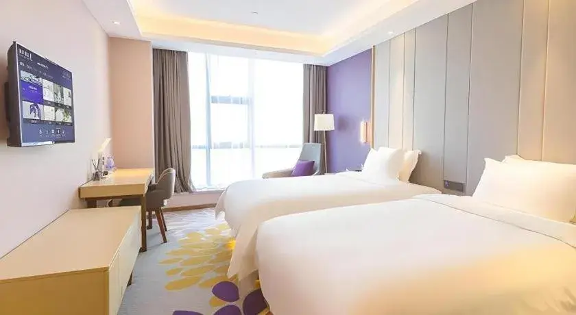 Bed in Lavande Hotels Guangzhou Zhihui City Bed in Lavande Hotels Guangzhou Zhihui City