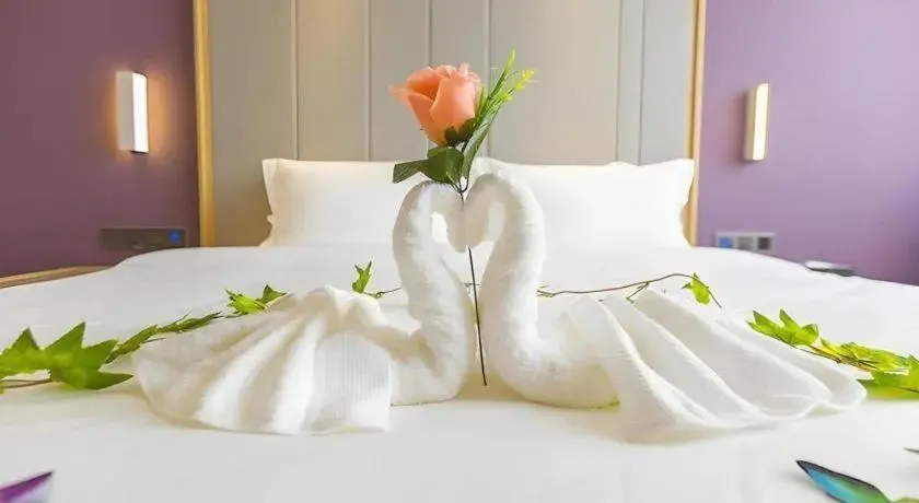 Bed in Lavande Hotels Guangzhou Zhihui City Bed in Lavande Hotels Guangzhou Zhihui City