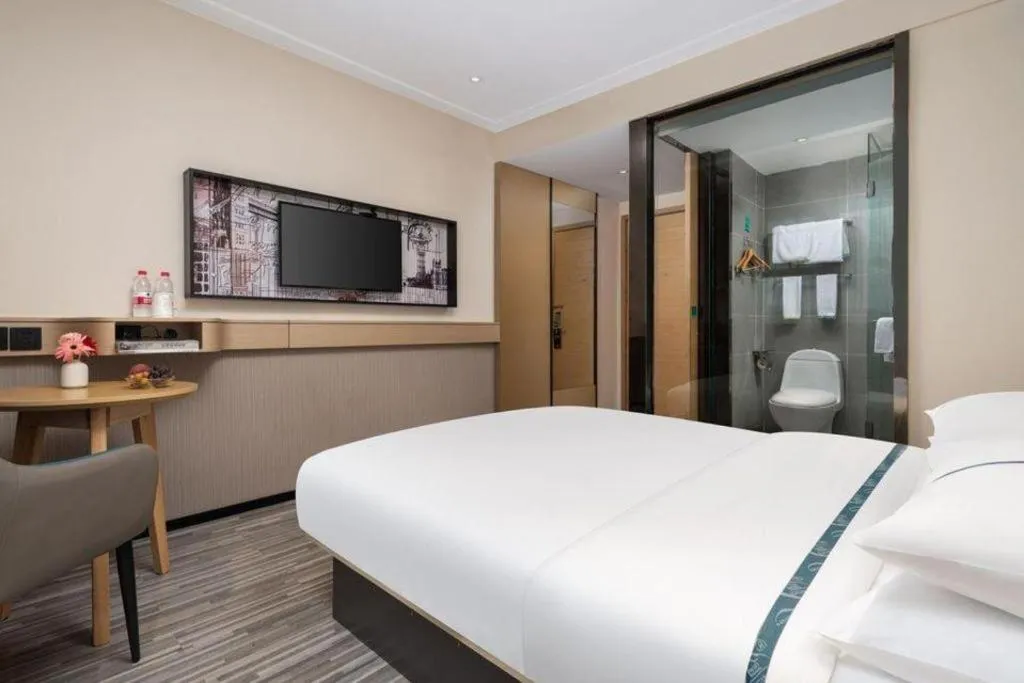 Bed in City Comfort Inn Liuzhou Beique Road Huang Village