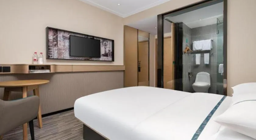 Bed in City Comfort Inn Liuzhou Beique Road Huang Village