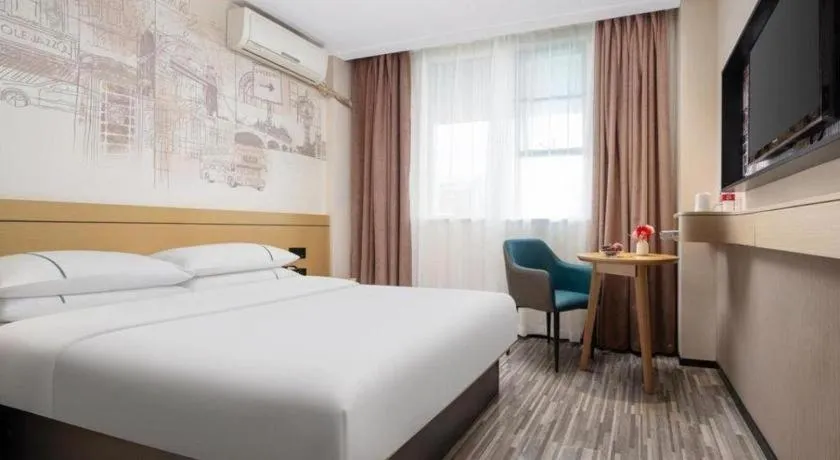 Bed in City Comfort Inn Liuzhou Beique Road Huang Village