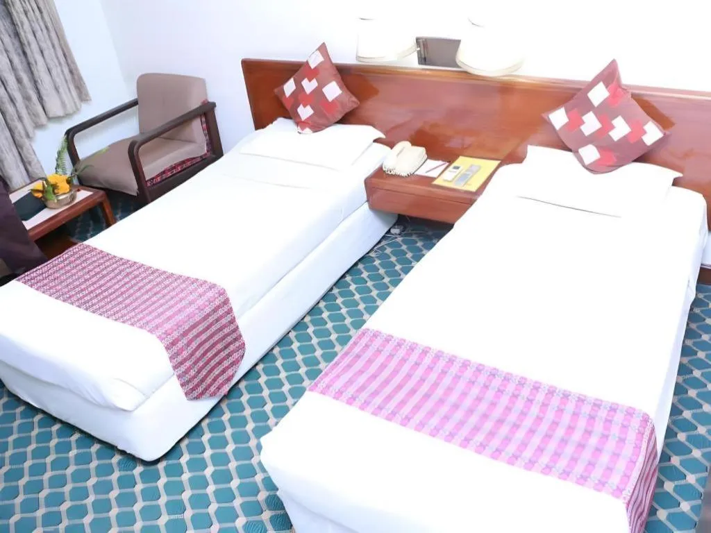 Bed in Hotel Mountain