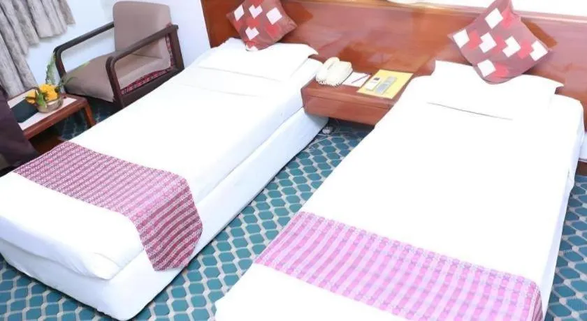 Bed in Hotel Mountain