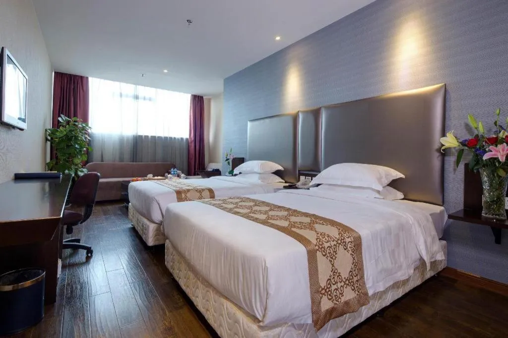 Bed in Xiamen Blue Peninsula Hotel