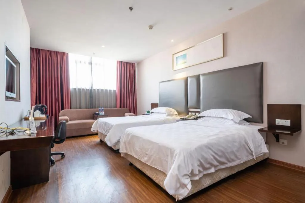 Bed in Xiamen Blue Peninsula Hotel