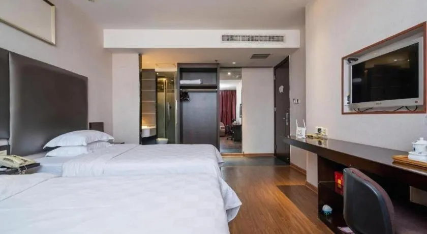 Bed in Xiamen Blue Peninsula Hotel