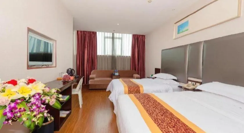 Bed in Xiamen Blue Peninsula Hotel