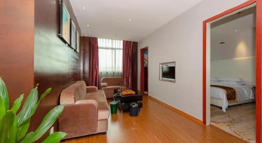 Bed in Xiamen Blue Peninsula Hotel