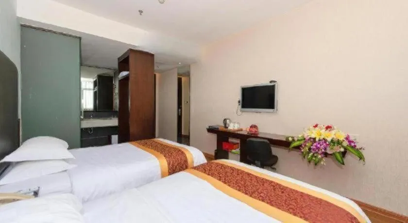 Bed in Xiamen Blue Peninsula Hotel