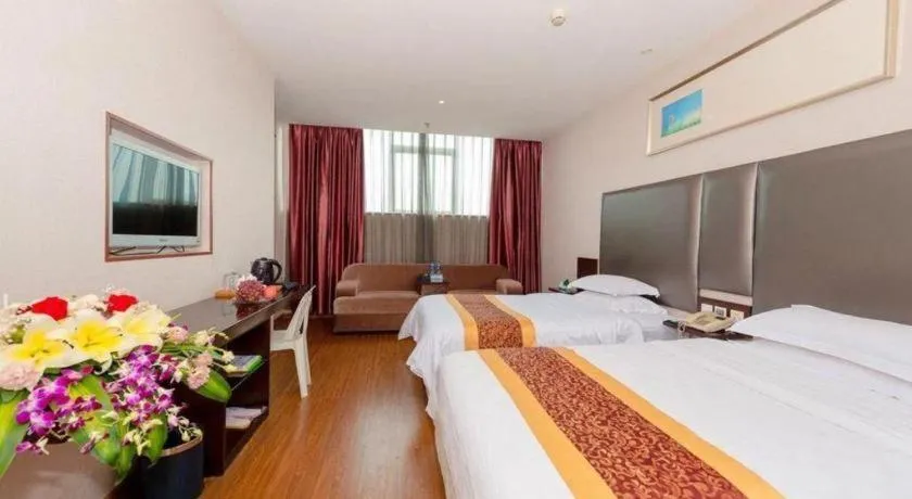 Bed in Xiamen Blue Peninsula Hotel